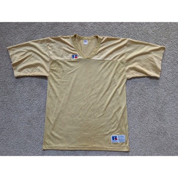 Russell Athletic Other - Russell Athletic Football Jersey Mens L Polyester Gold Vintage 90s Mesh USA